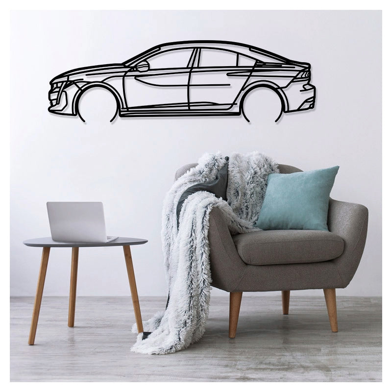 508 GT - Metal car silhouette