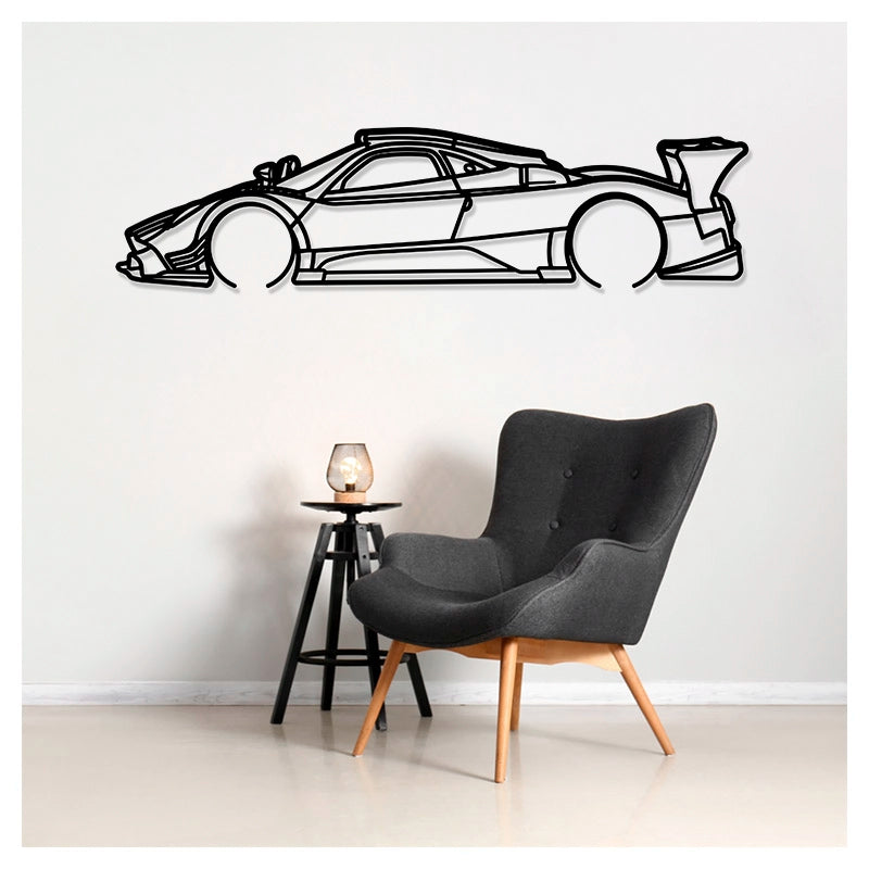 ZONDA R - Metal car silhouette