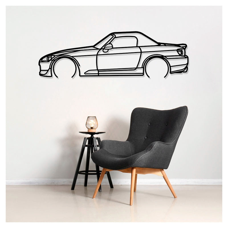 S2000 - Metal car silhouette