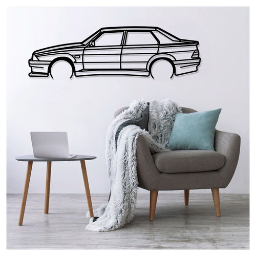 75 TURBO EVOLUZIONE - Metal car silhouette