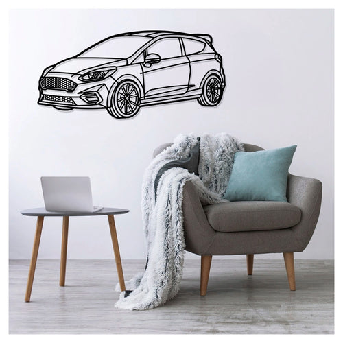 FIESTA ST PERFORMANCE EDITION Front - Metal car silhouette