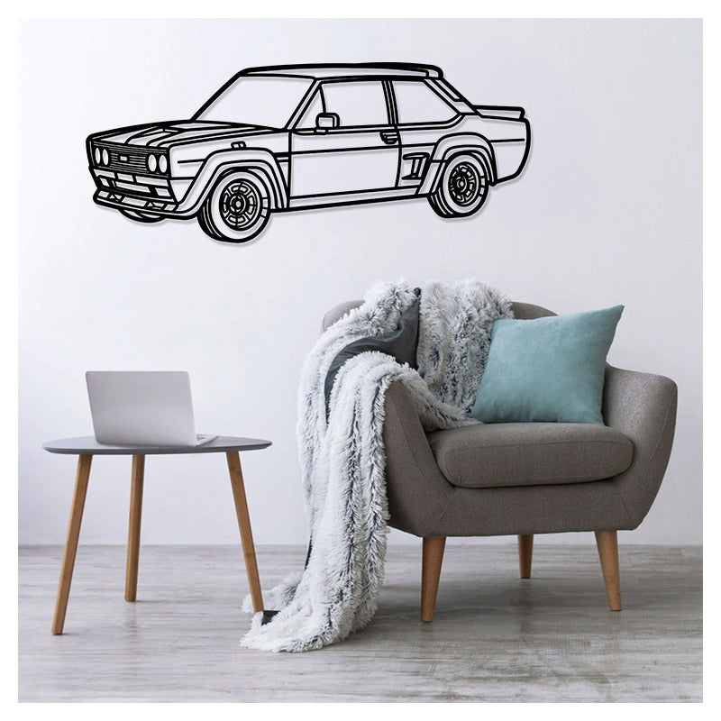131 Front - Metal car silhouette