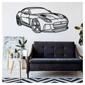 F-TYPE SVR Front - Metal car silhouette