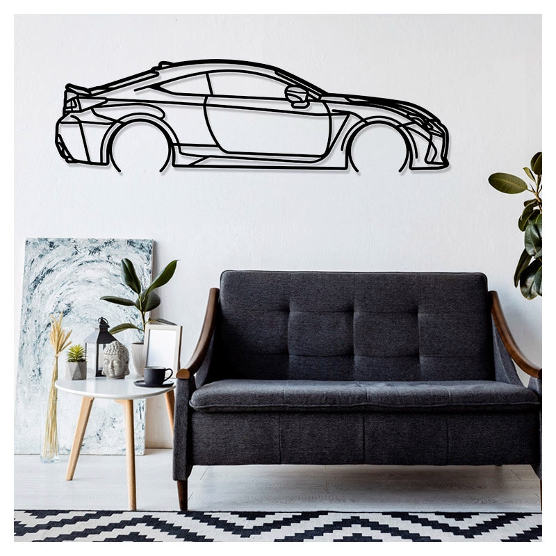 RC F - Metal car silhouette