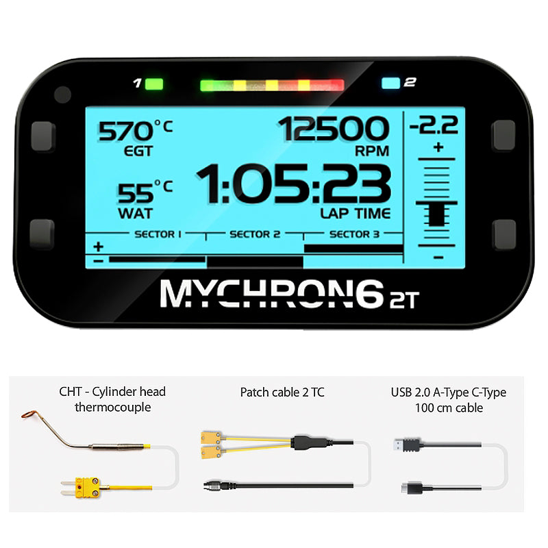 AIM - Dash logger MyChron6 2T (Karting) - Ravasicorse