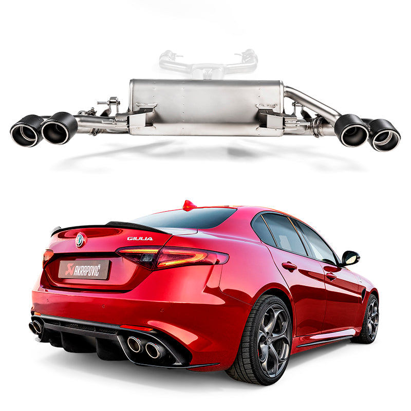Akrapovic - Slip-On x Alfa Romeo Giulia Quadrifoglio - Ravasicorse