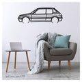 205 GTI - Metal car silhouette - Ravasicorse