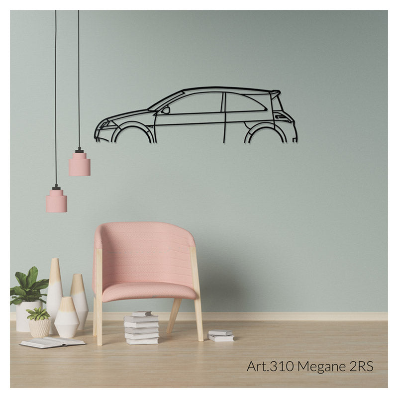 MEGANE 2RS - Metal car silhouette - Ravasicorse