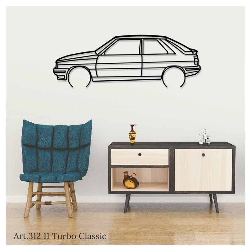11 TURBO CLASSIC - Metal car silhouette - Ravasicorse