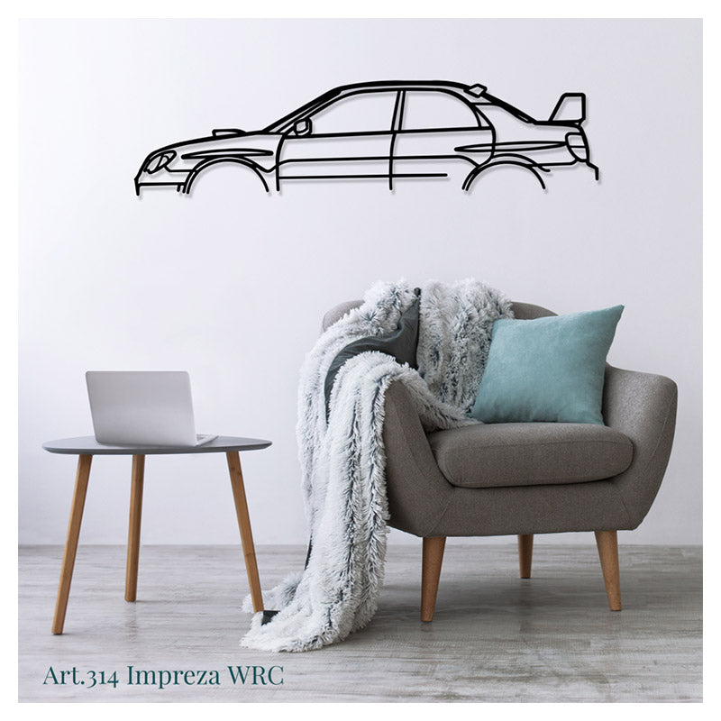 IMPREZA WRC - Metal car silhouette - Ravasicorse