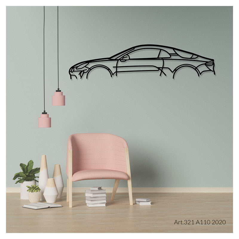 A110 2020 - Metal car silhouette - Ravasicorse