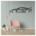 F40 - Metal car silhouette - Ravasicorse