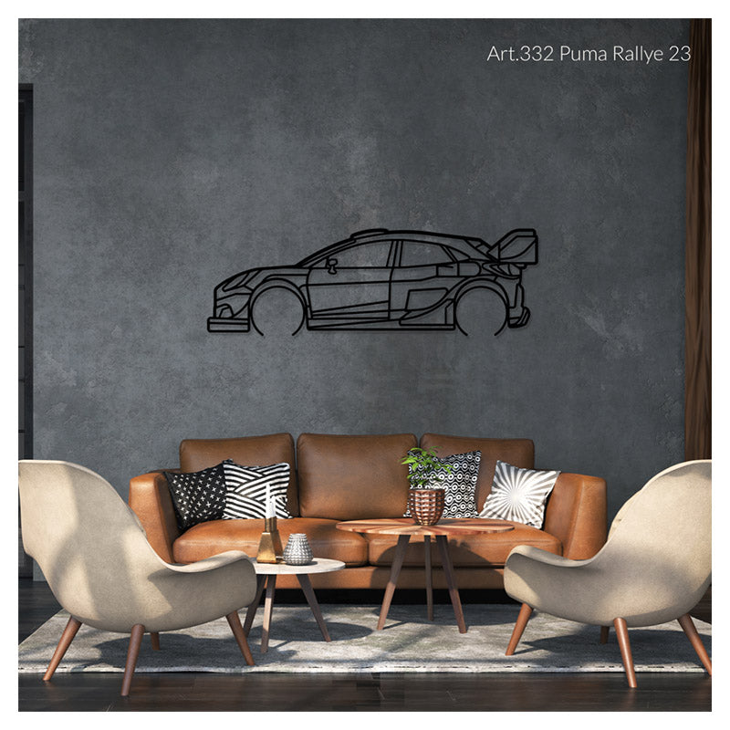 PUMA RALLYE 23 - Metal car silhouette - Ravasicorse