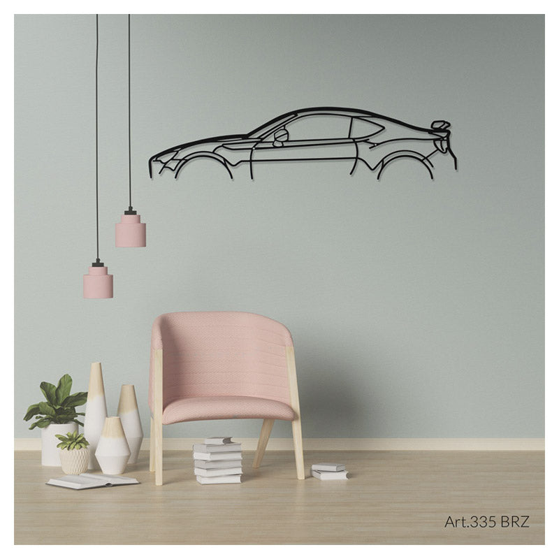 BRZ - Metal car silhouette - Ravasicorse