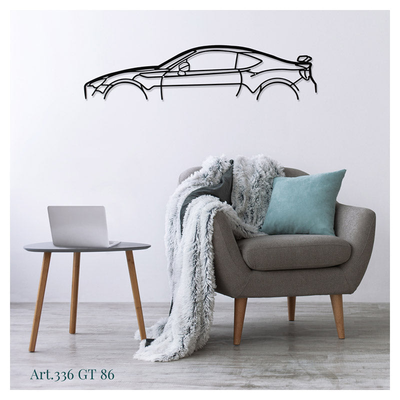 GT86 - Metal car silhouette - Ravasicorse