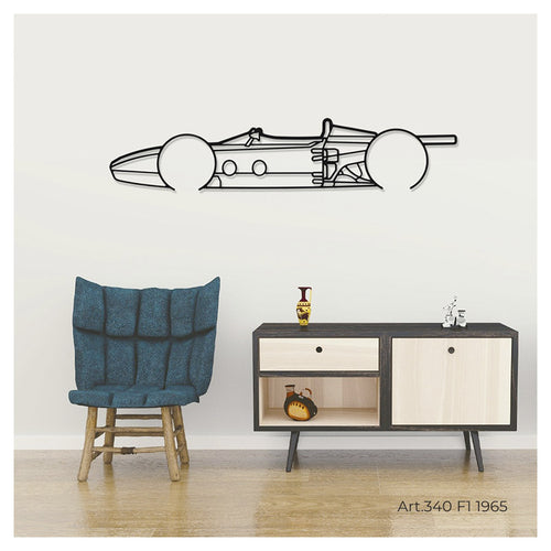 F1 1965 - Metal car silhouette - Ravasicorse