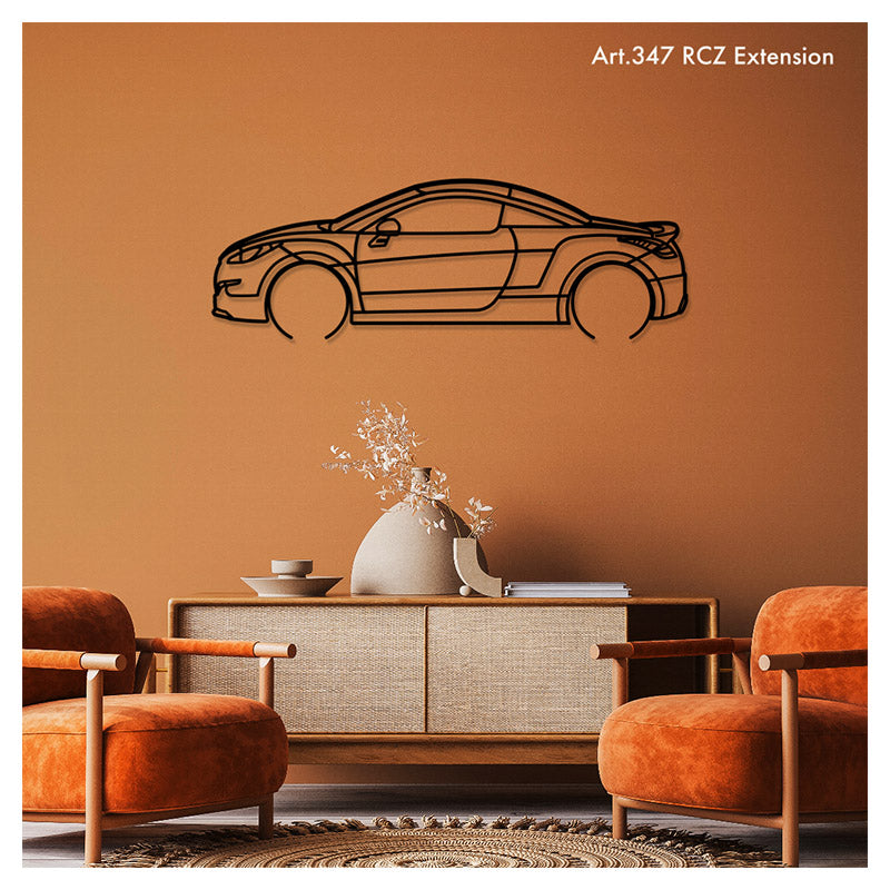 RCZ EXTENSION - Metal car silhouette - Ravasicorse