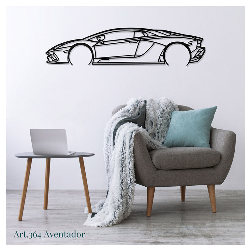 AVENTADOR - Metal car silhouette - Ravasicorse