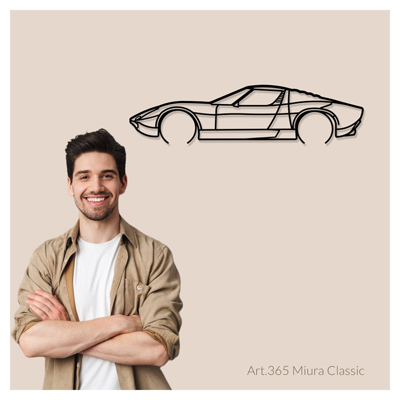 MIURA CLASSIC - Metal car silhouette - Ravasicorse