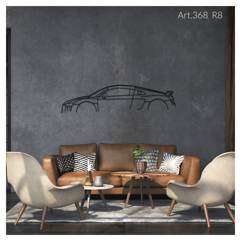 R8 - Metal car silhouette - Ravasicorse