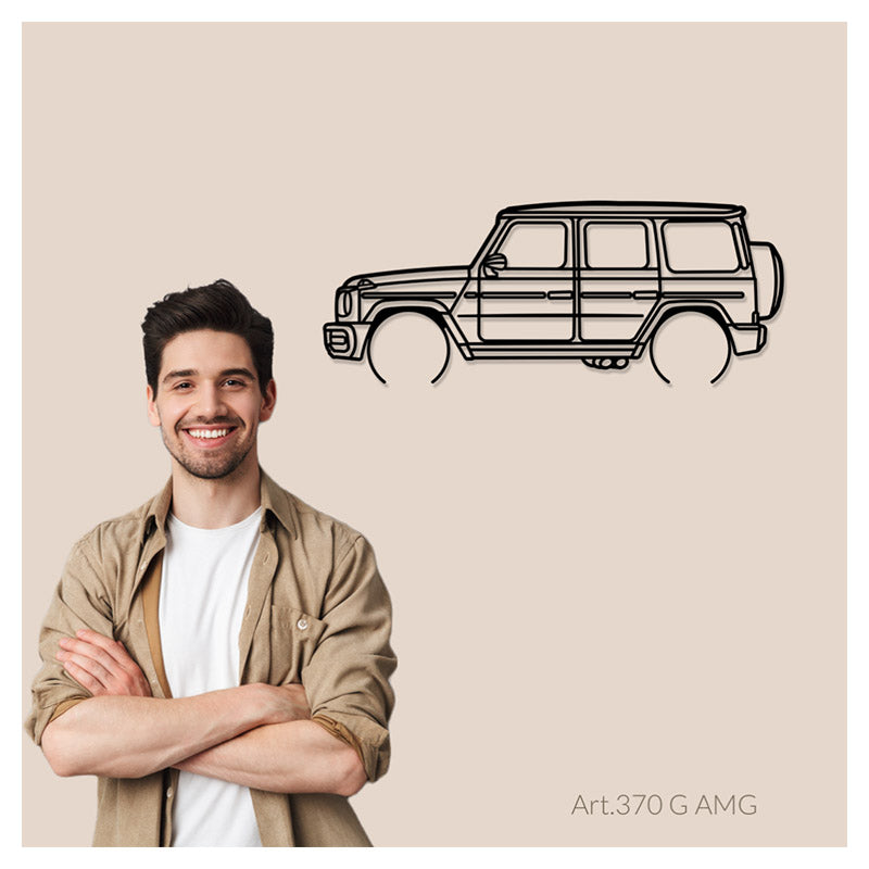 G AMG - Metal car silhouette - Ravasicorse