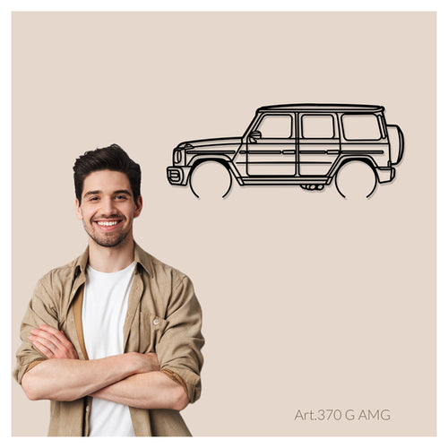 G AMG - Metal car silhouette - Ravasicorse