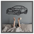 Mustang Mach (front) - Metal car silhouette - Ravasicorse
