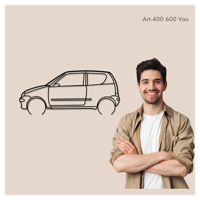 600 VAN - Metal car silhouette - Ravasicorse