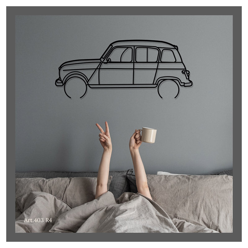 R4 - Metal car silhouette - Ravasicorse