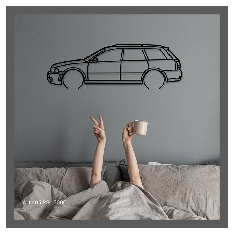 RS4 2000 - Metal car silhouette - Ravasicorse