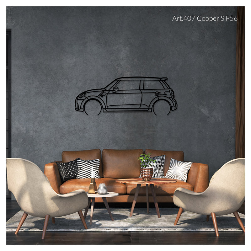 COOPER S F56 - Metal car silhouette - Ravasicorse