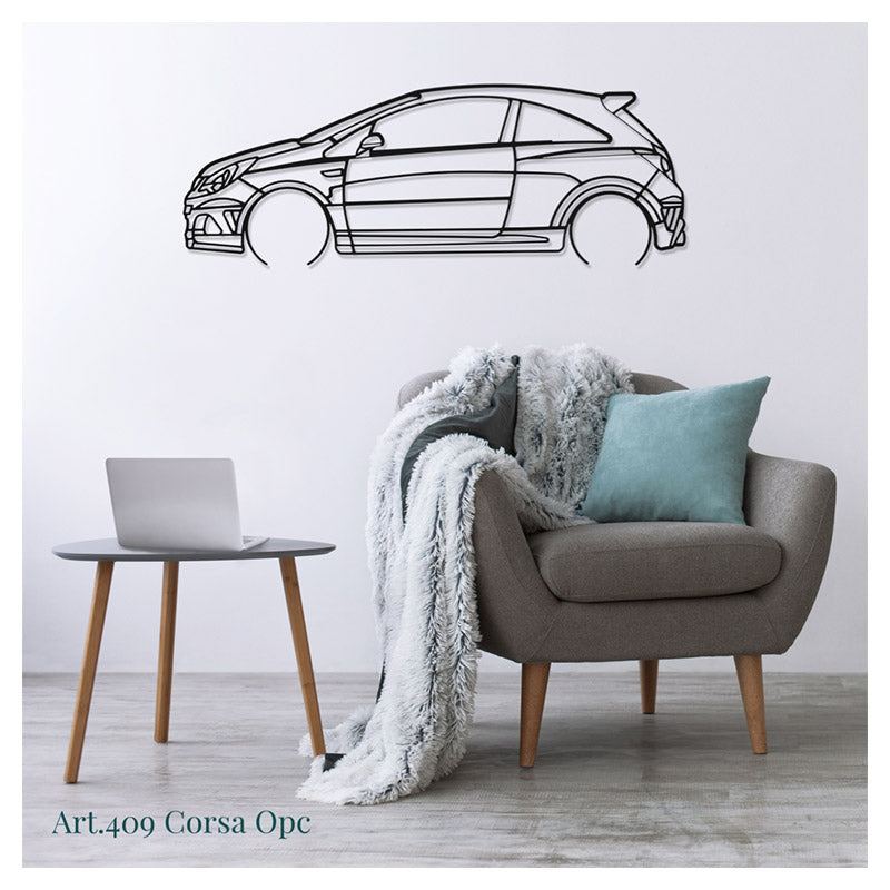 CORSA OPC - Metal car silhouette - Ravasicorse