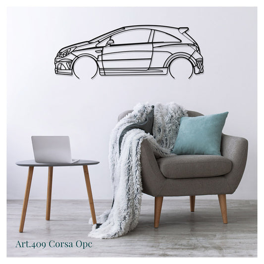 CORSA OPC - Metal car silhouette