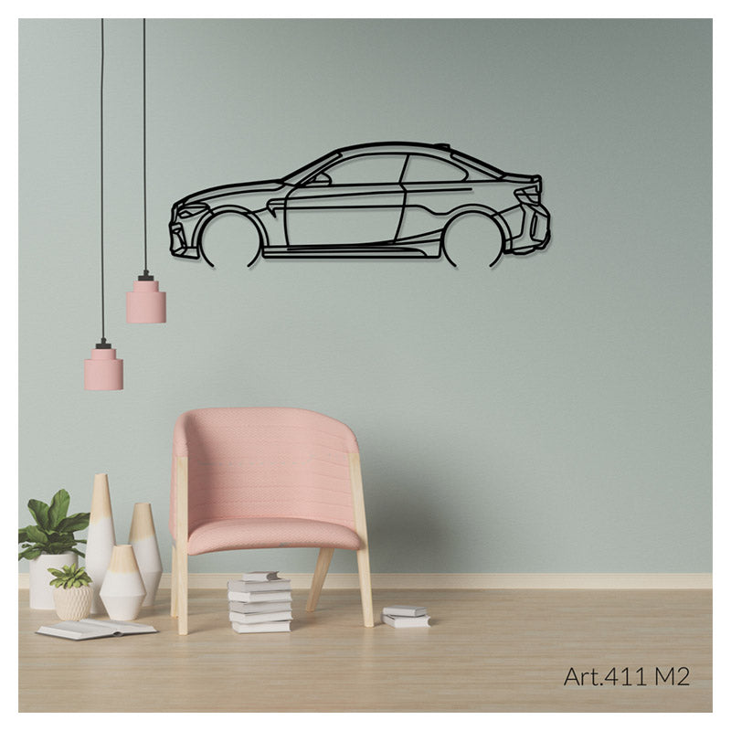 M2 - Metal car silhouette - Ravasicorse