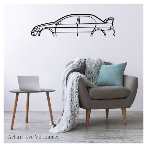 EVO VII LANCER - Metal car silhouette - Ravasicorse