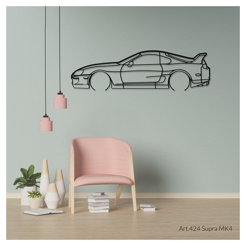 SUPRA MK4 - Metal car silhouette - Ravasicorse