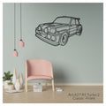 R5 Turbo 2 Classic (front) - Metal car silhouette - Ravasicorse