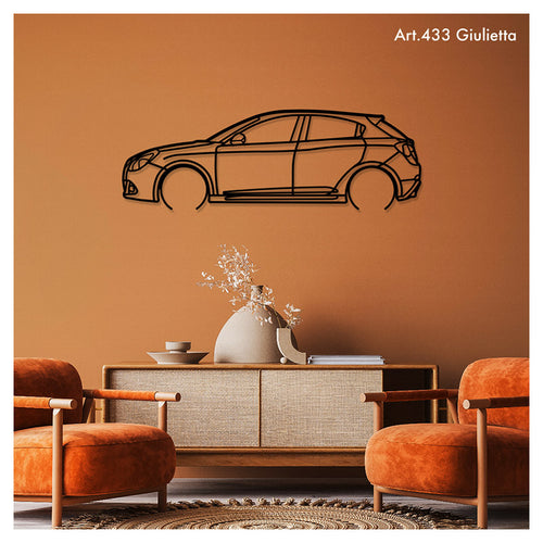 GIULIETTA - Metal car silhouette - Ravasicorse