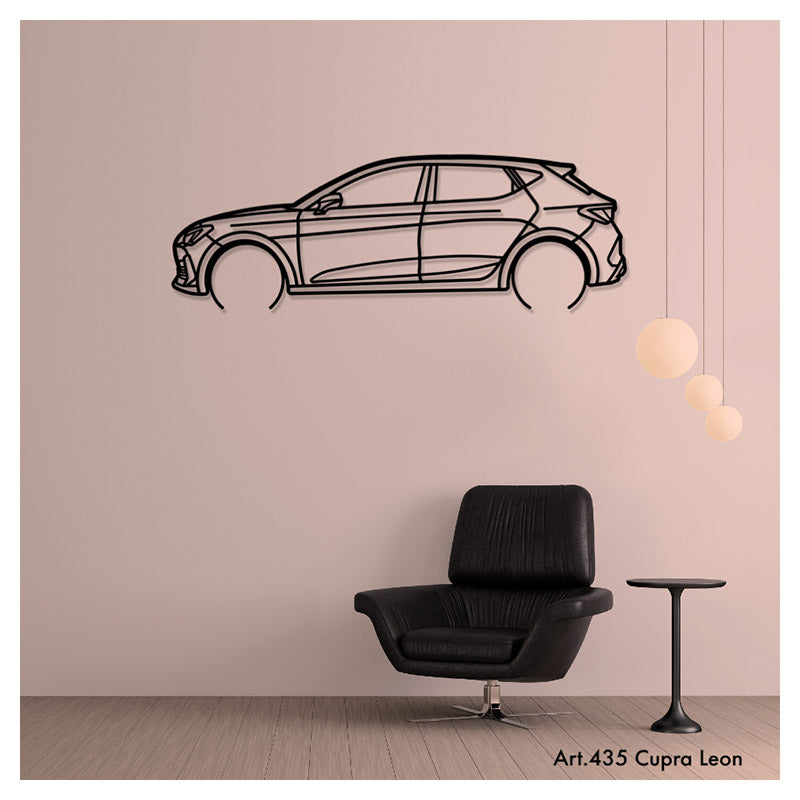 CUPRA LEON - Metal car silhouette - Ravasicorse