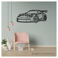 911 GT3 RS (front) - Metal car silhouette - Ravasicorse