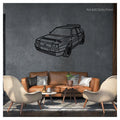 Delta (front) - Metal car silhouette - Ravasicorse