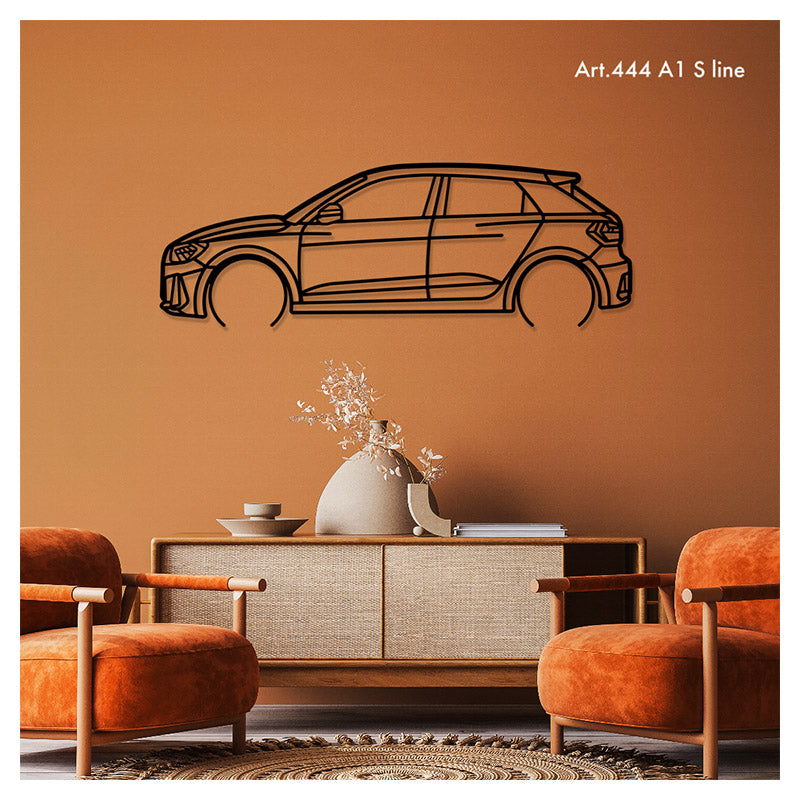 A1 S LINE - Metal car silhouette - Ravasicorse