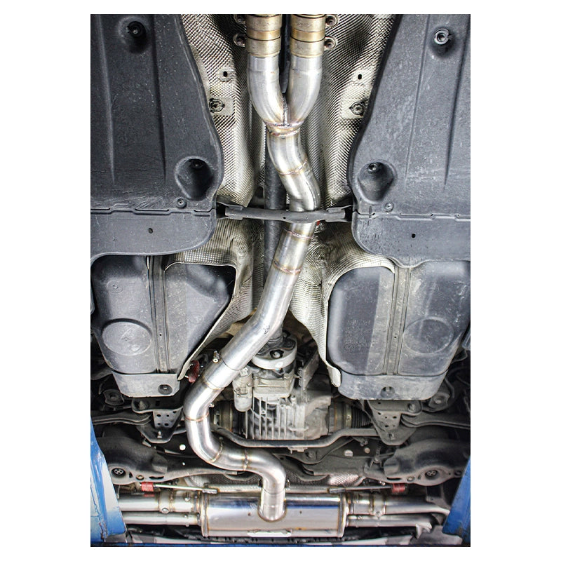 Inoxcar - Centrale diretto + finale con silenziatore DX+SX + Valvole