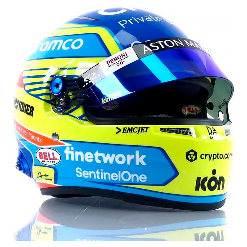 Bell - Mini Helmet replica Fernando Alonso 2023 (scala 1:2) - Ravasicorse