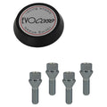 Evocorse - Fixing kit: 1 hubcap (C30), 1 Evocorse brushed badge (L50), 4 lug bolts M12x1.50 (B15)