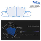 CL Brakes - Kit 4 pz. pastiglie freno (4238) - Ravasicorse