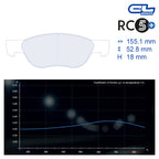 CL Brakes - Kit 4 pz. pastiglie freno (4241)
