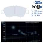 CL Brakes - Kit 4 pz. pastiglie freno (4077)