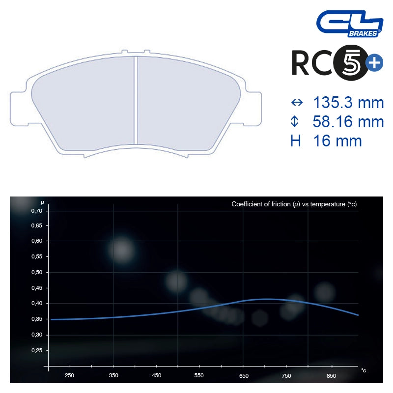 CL Brakes - Kit 4 pz. pastiglie freno (4077)