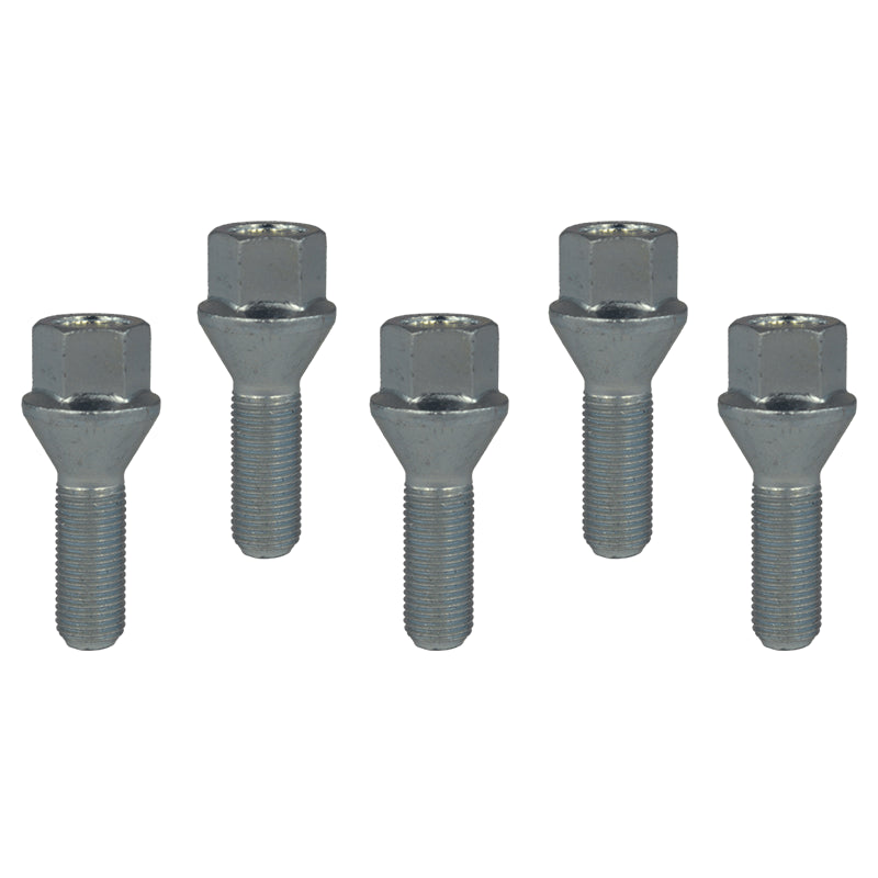 Evocorse - Fixing kit: 4 lug bolts M12x1.25 (027) - white zinc